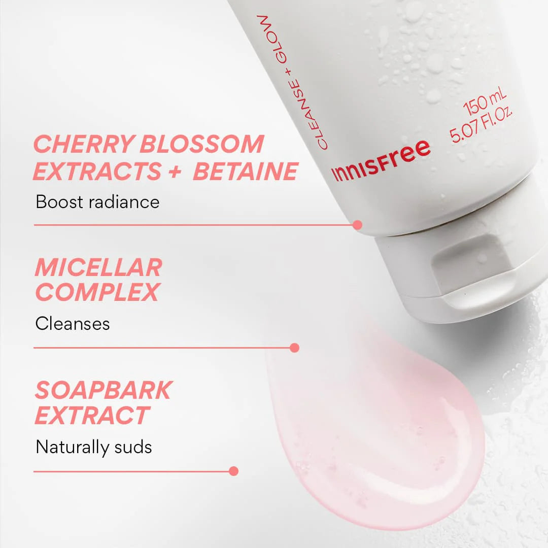 Innisfree Cherry Blossom Glow Jam Cleanser 150ml