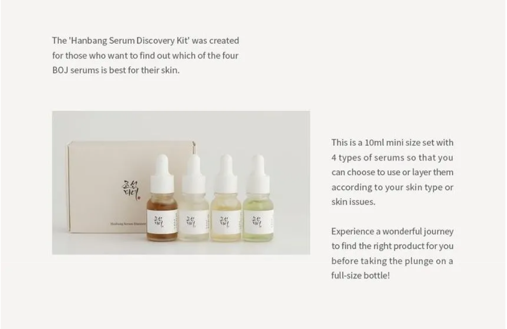 Beauty of Joseon - Hanbang Serum Discovery Kit