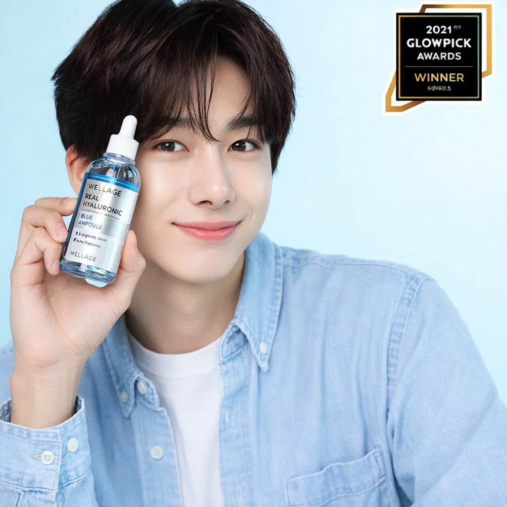 WELLAGE Real Hyaluronic Blue 100 Ampoule 75ml