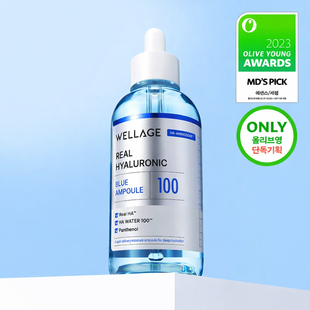 WELLAGE Real Hyaluronic Blue 100 Ampoule 75ml