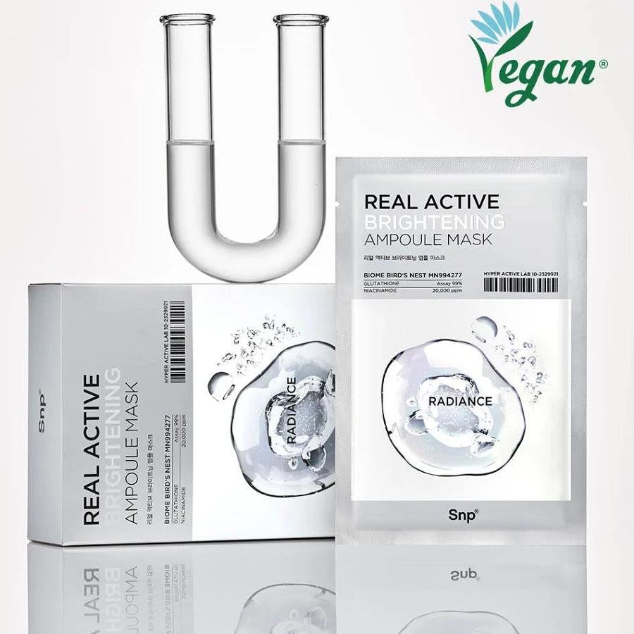 Snp Real Active Brightening Ampoule Mask 1ea